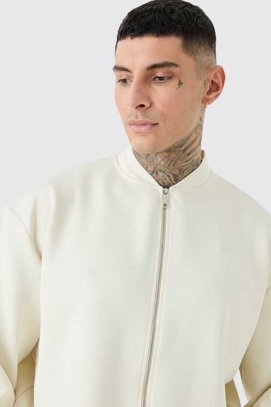 Tall kastiges Oversize Scuba Bomber-Set