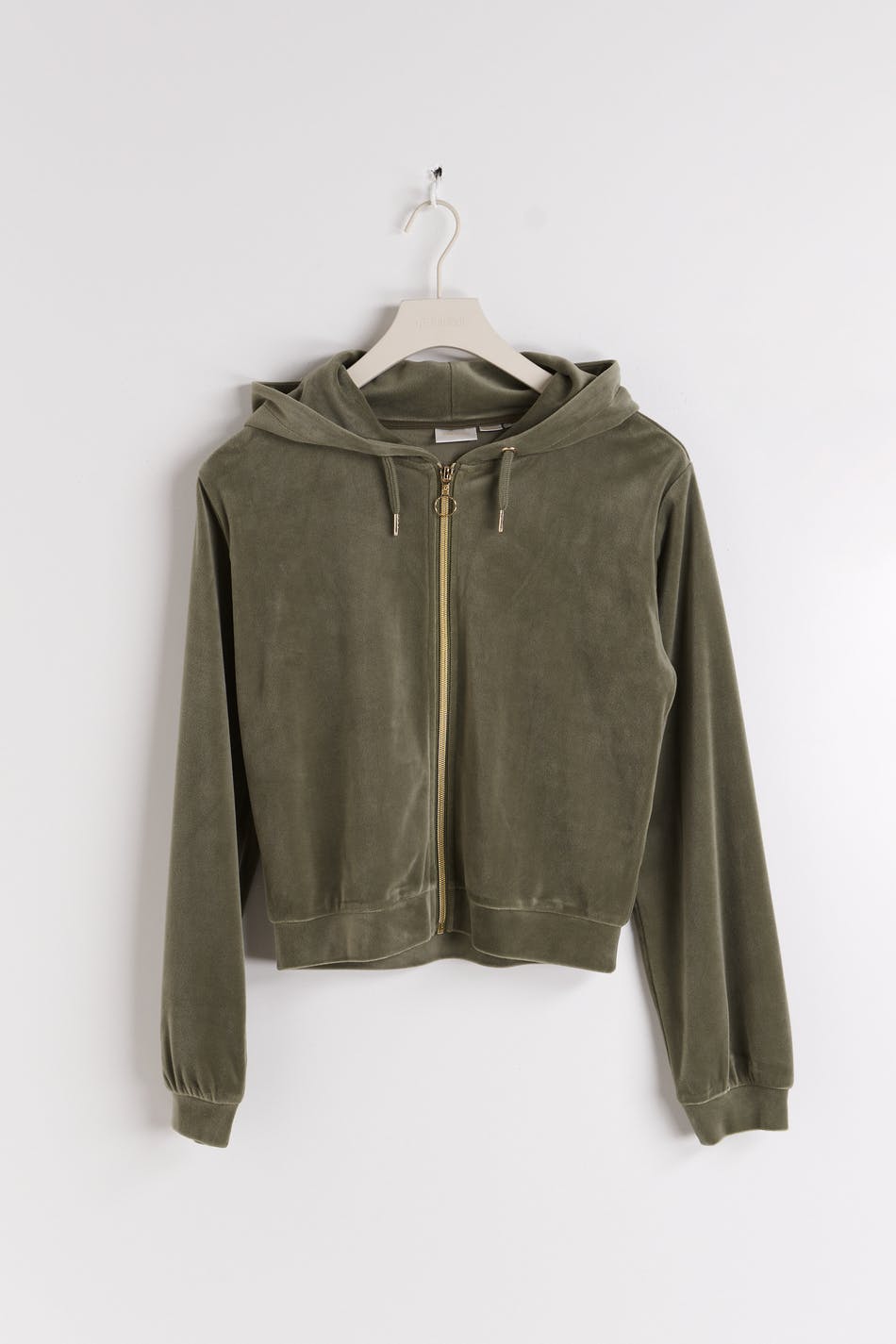 Y velour zip hoodie