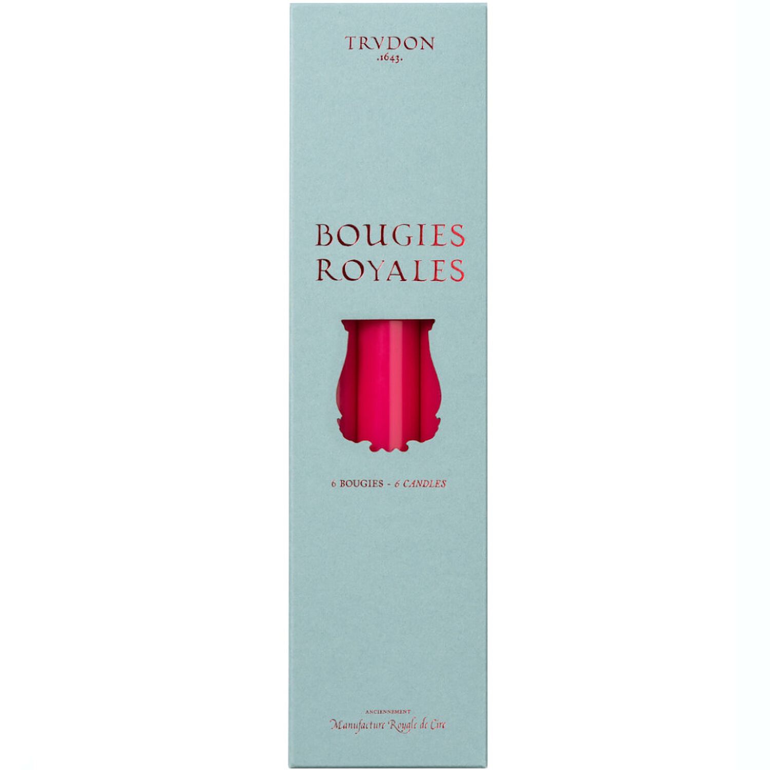 Trudon Bougies Royales Chandelles Fuschia x6