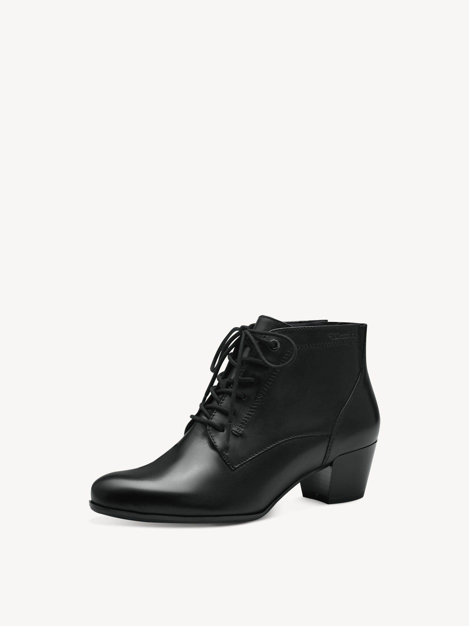 Bottine en cuir - noir
