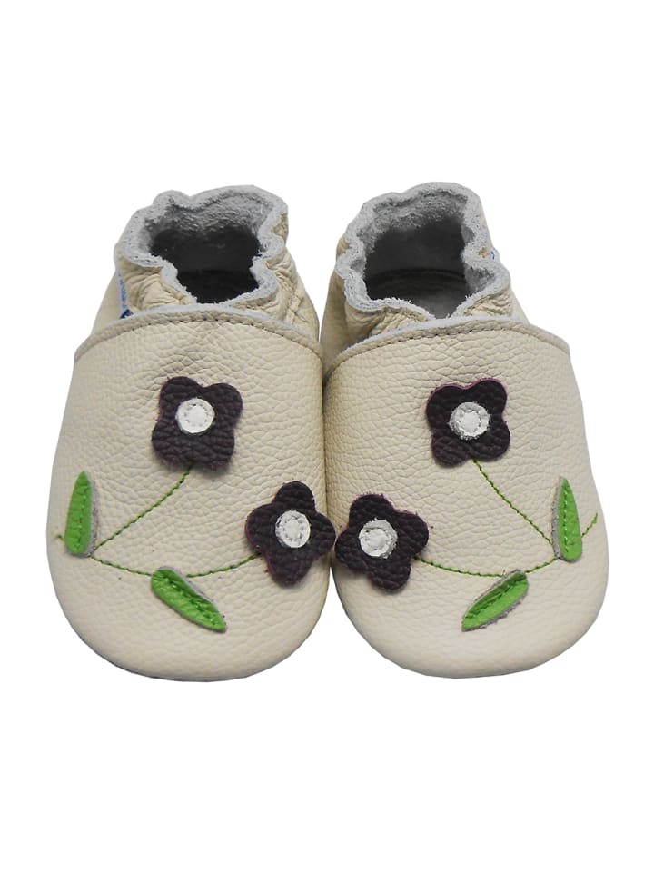 Yalion Baby Krabbelschuhe in Blumen Beige günstig kaufen