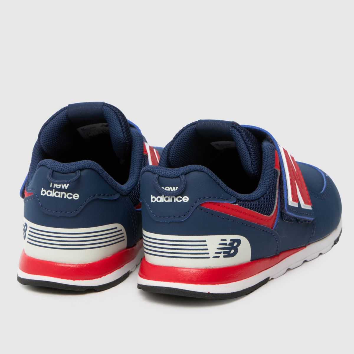 New Balance marinblå multifärgade 574 v pojkar småbarnsskor