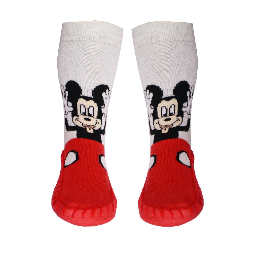 ABS-Socken Mickey Maus Jungen Kinder antirutsch lange Socken Stoppersocken Gr. 23 bis 28