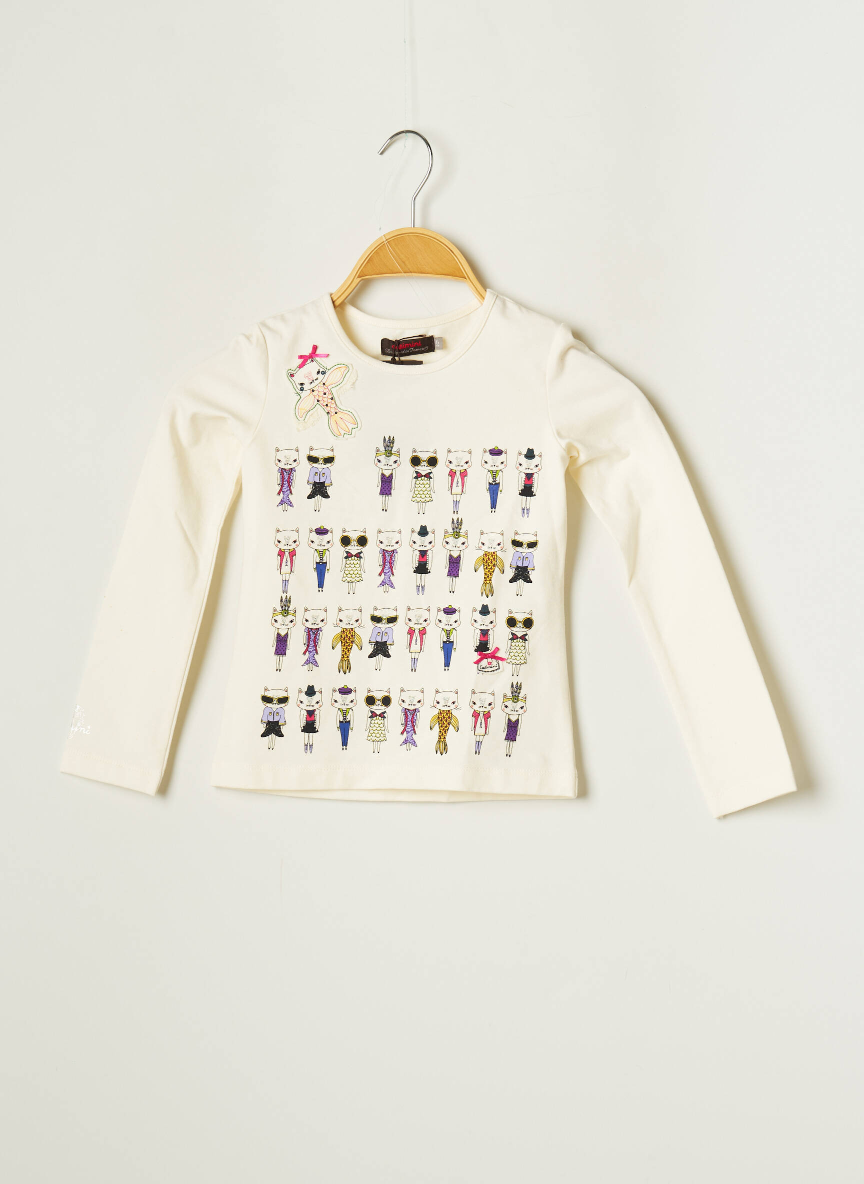 Catimini Tshirts Fille couleur beige