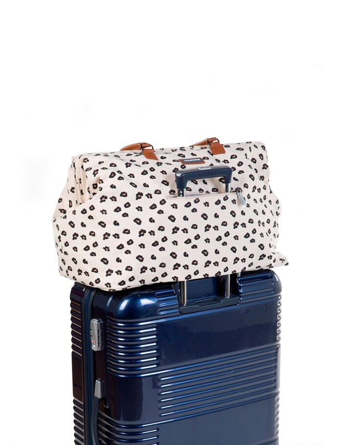 Sac à langer Mommy Bag écru imprimé léopard CHILDHOME