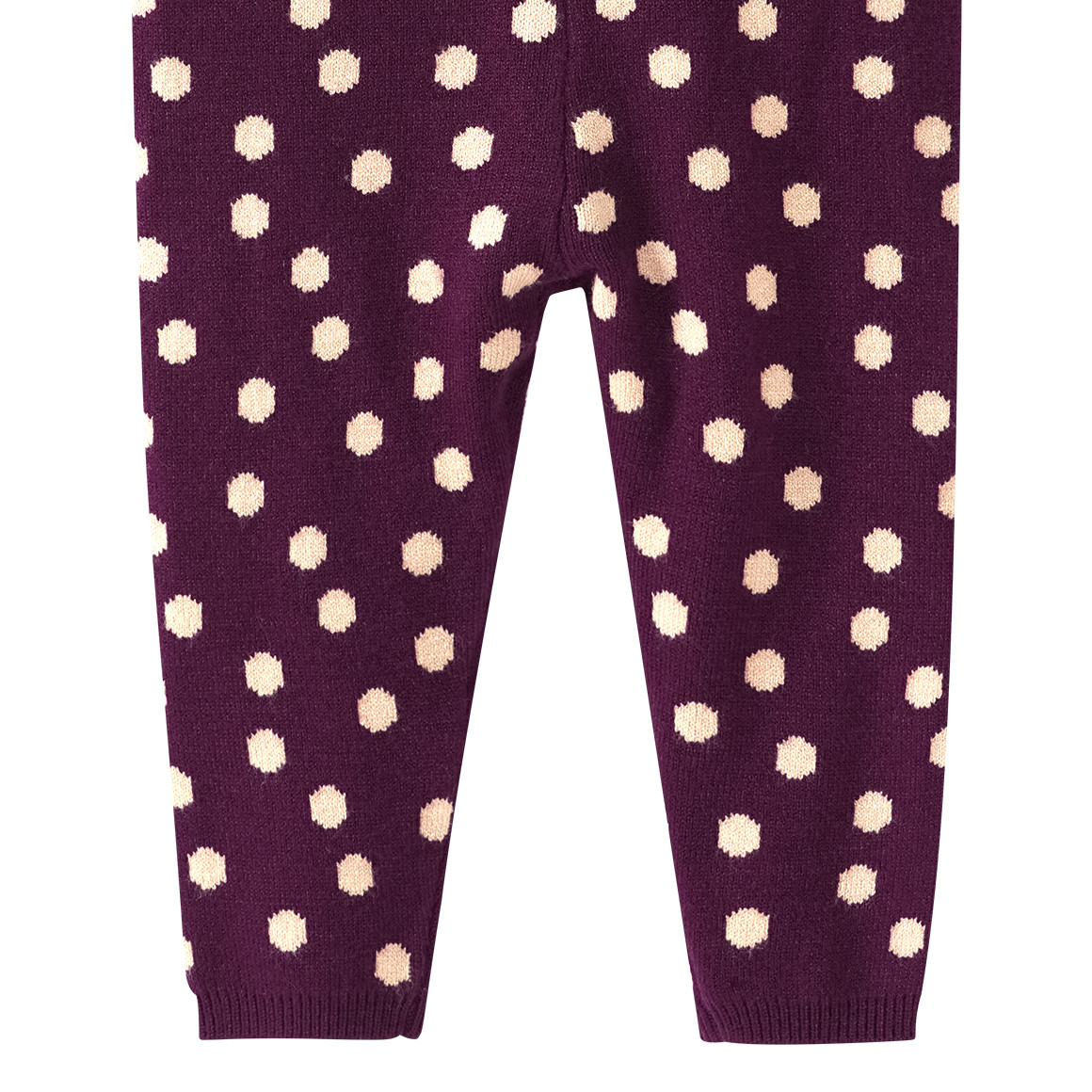 Baby Strickleggings mit Pünktchen allover