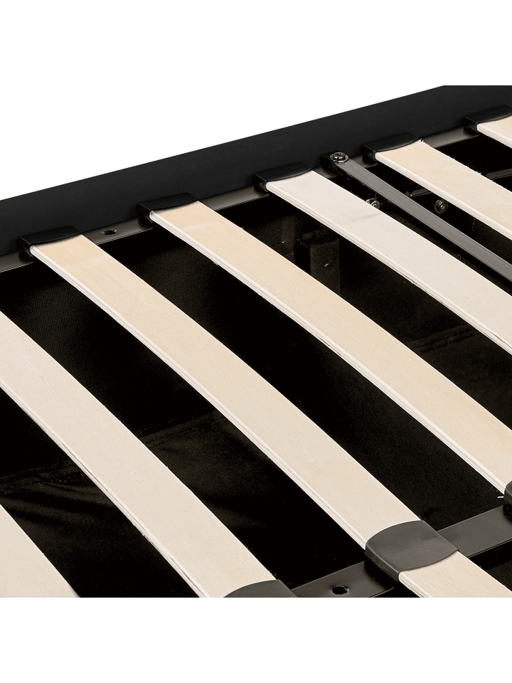 Beliani Doppelbett LUBBON in Schwarz/Silber - (W) 210 x (H) 144 x (L) 217 cm günstig kaufen onesize