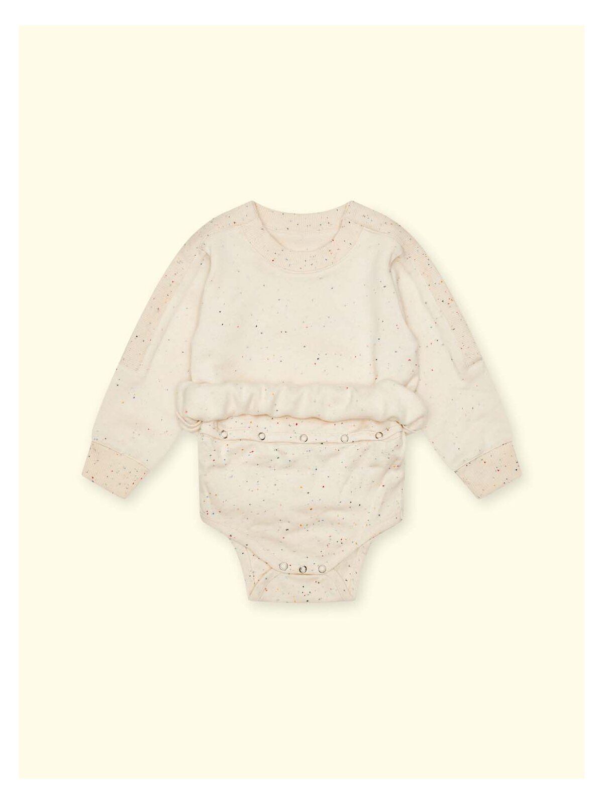 Wombly Pippa Sweatshirtbody, creme