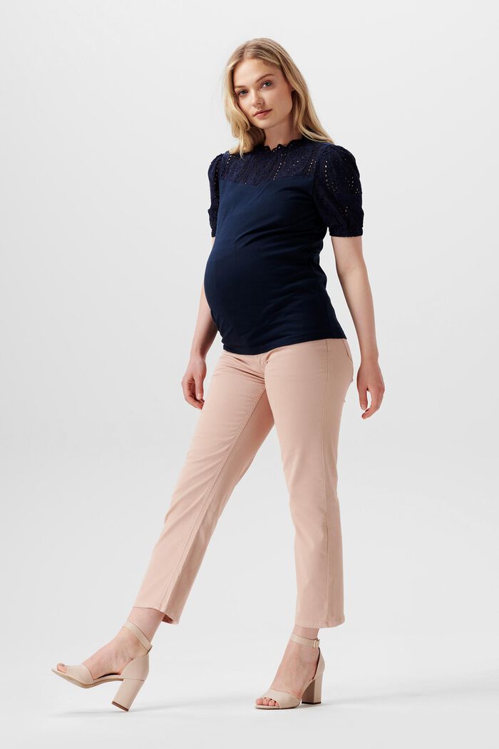 Gerade geschnittene Hose mit Überbauchbund