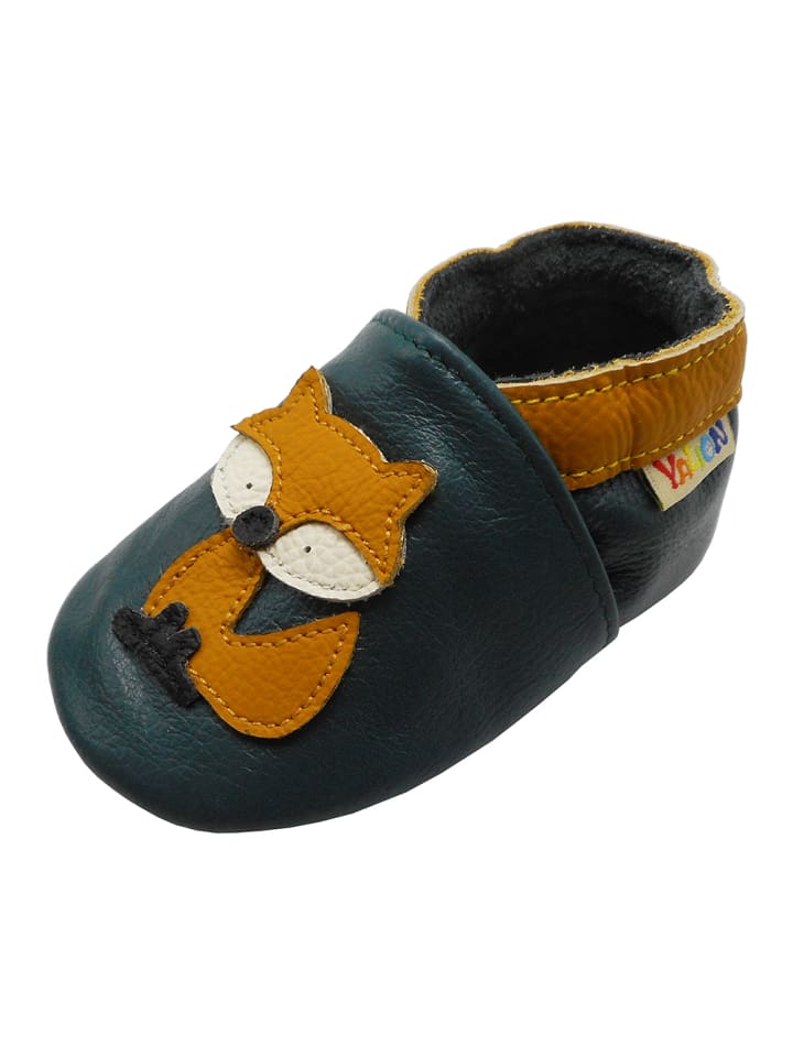 Yalion Leder-Krabbelschuhe 