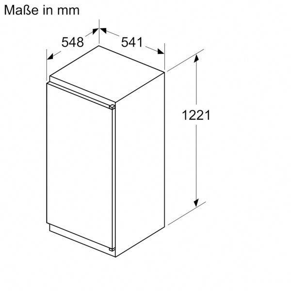 BOSCH Einbaukühlschrank Serie 2 KIL42NSE0, 122,1 cm hoch, 54,1 cm breit