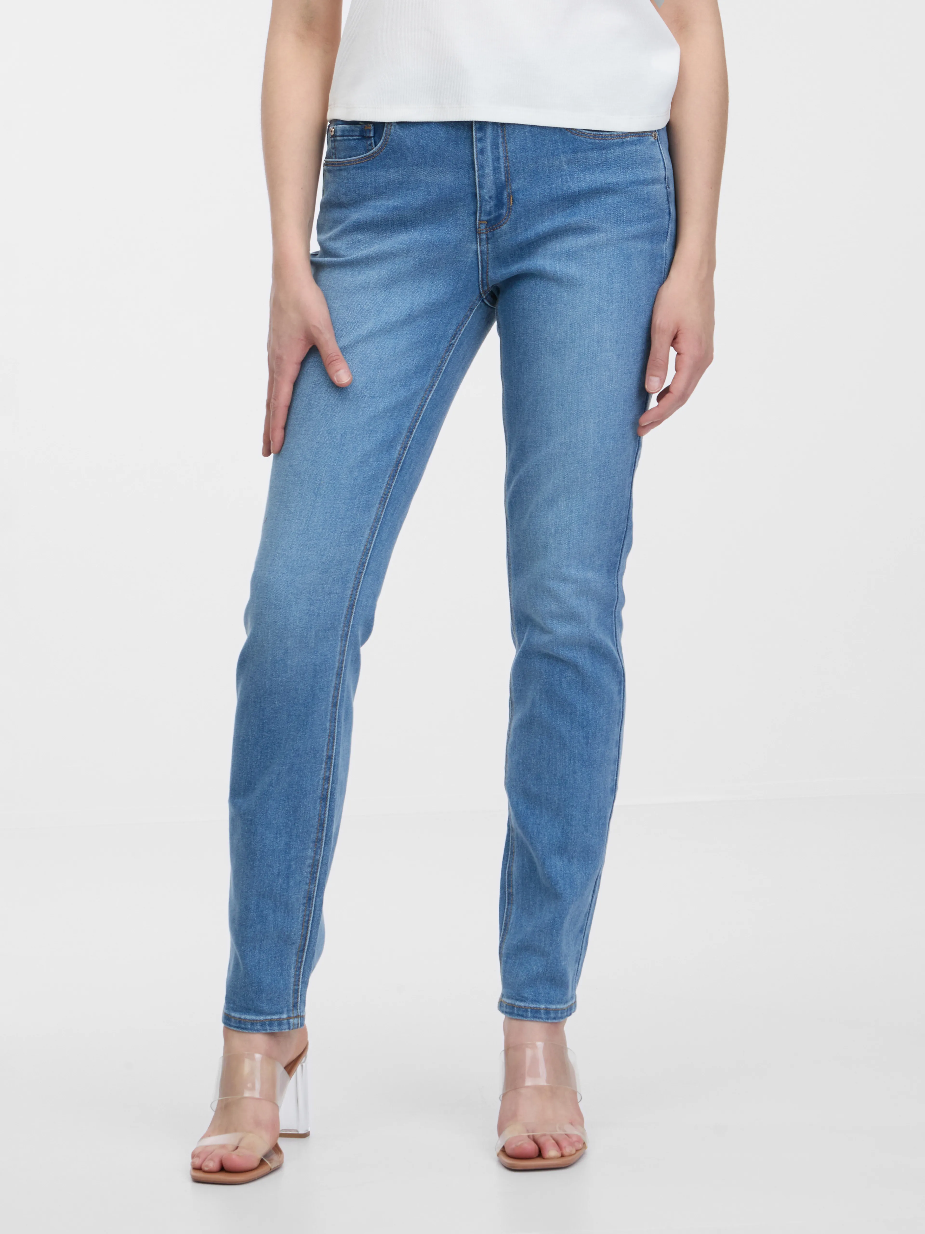 Hellblaue Damen Slim Fit Jeans ORSAY