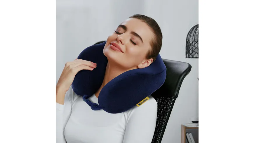 TravelBlue Ergonomisches Nackenkissen mit Memory Schaum