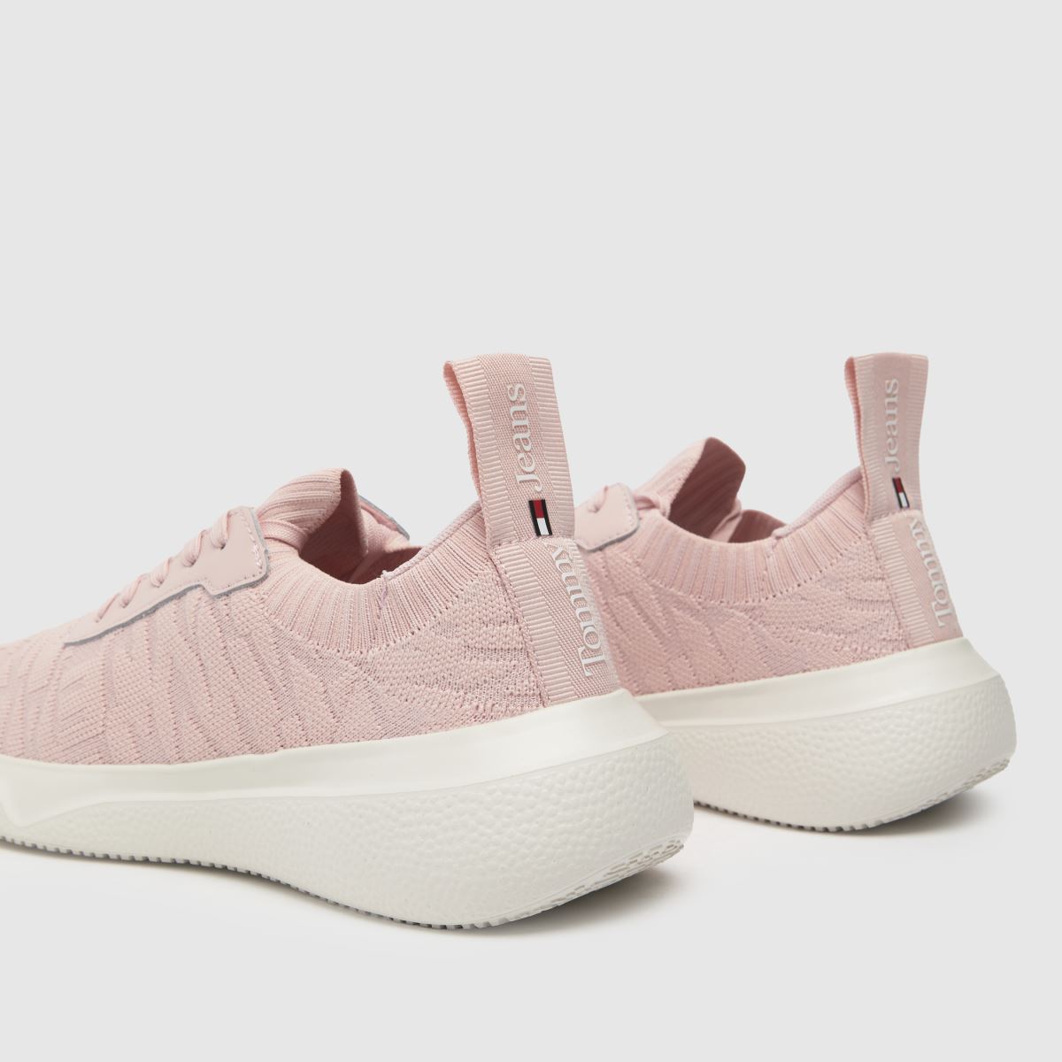 Tommy Jeans flexi jacquard sportcipő halványrózsaszínben