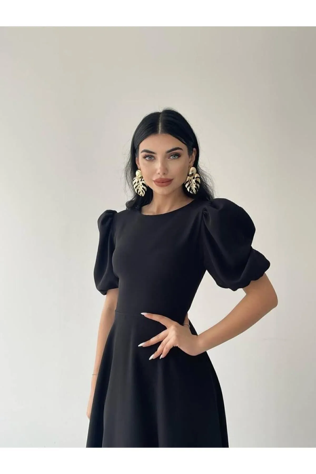 Afiş Butik  Kleid - Schwarz - A-Linie