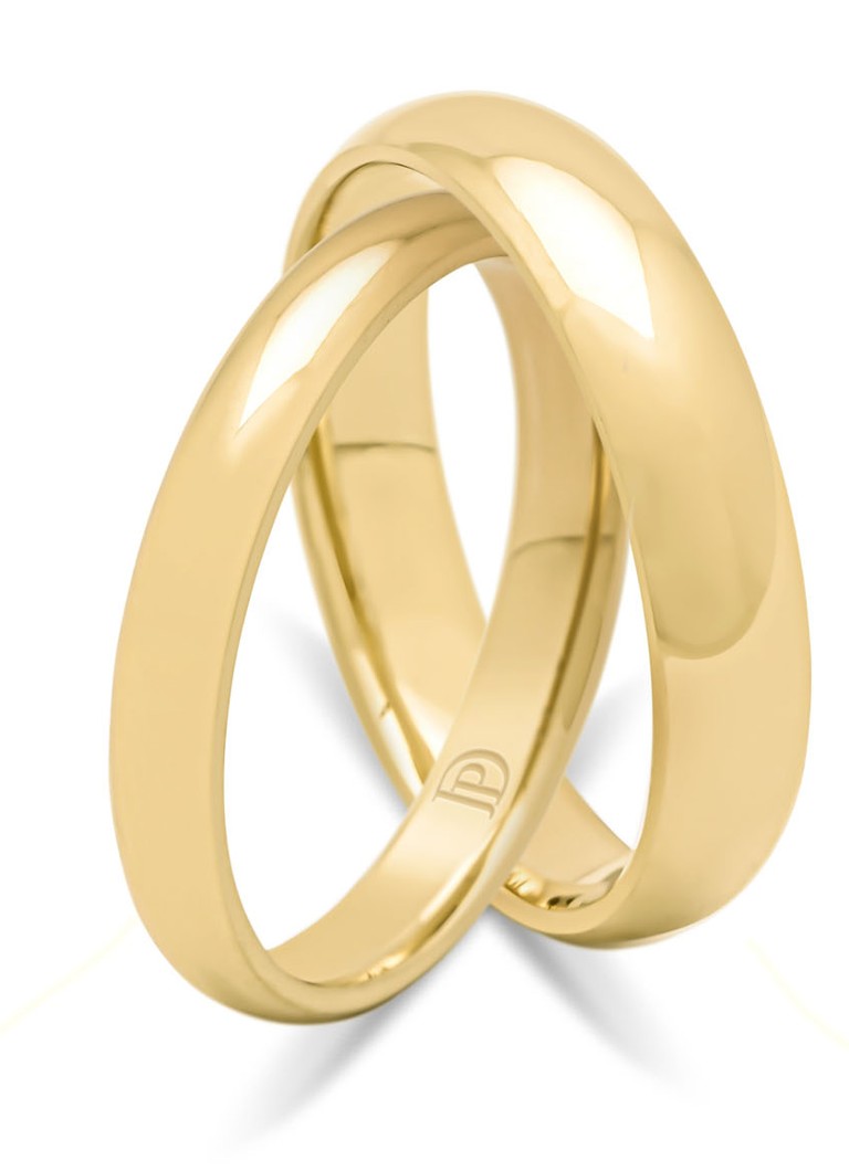 Diamond Point  Geelgouden ring Wedding