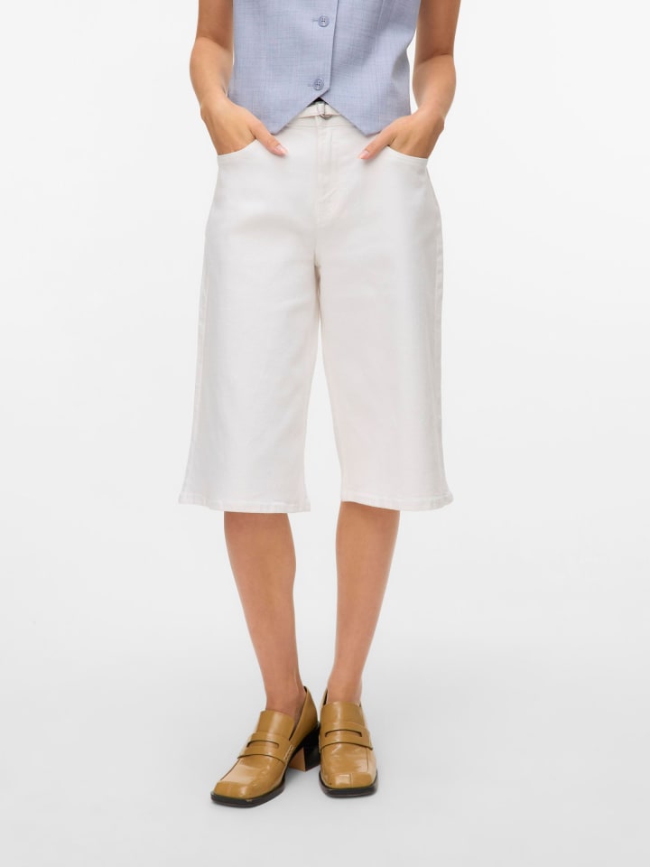 Vero Moda Jeans-Shorts in Bright White günstig kaufen