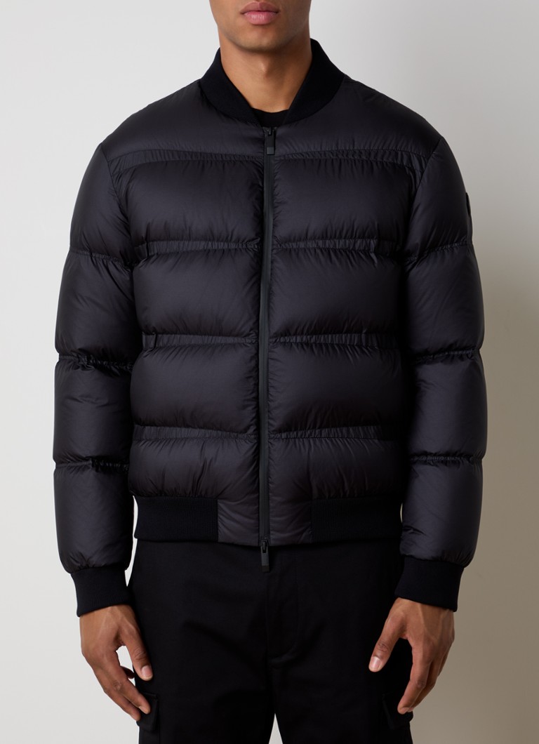 Moncler Quilted bomber jacket with down filling