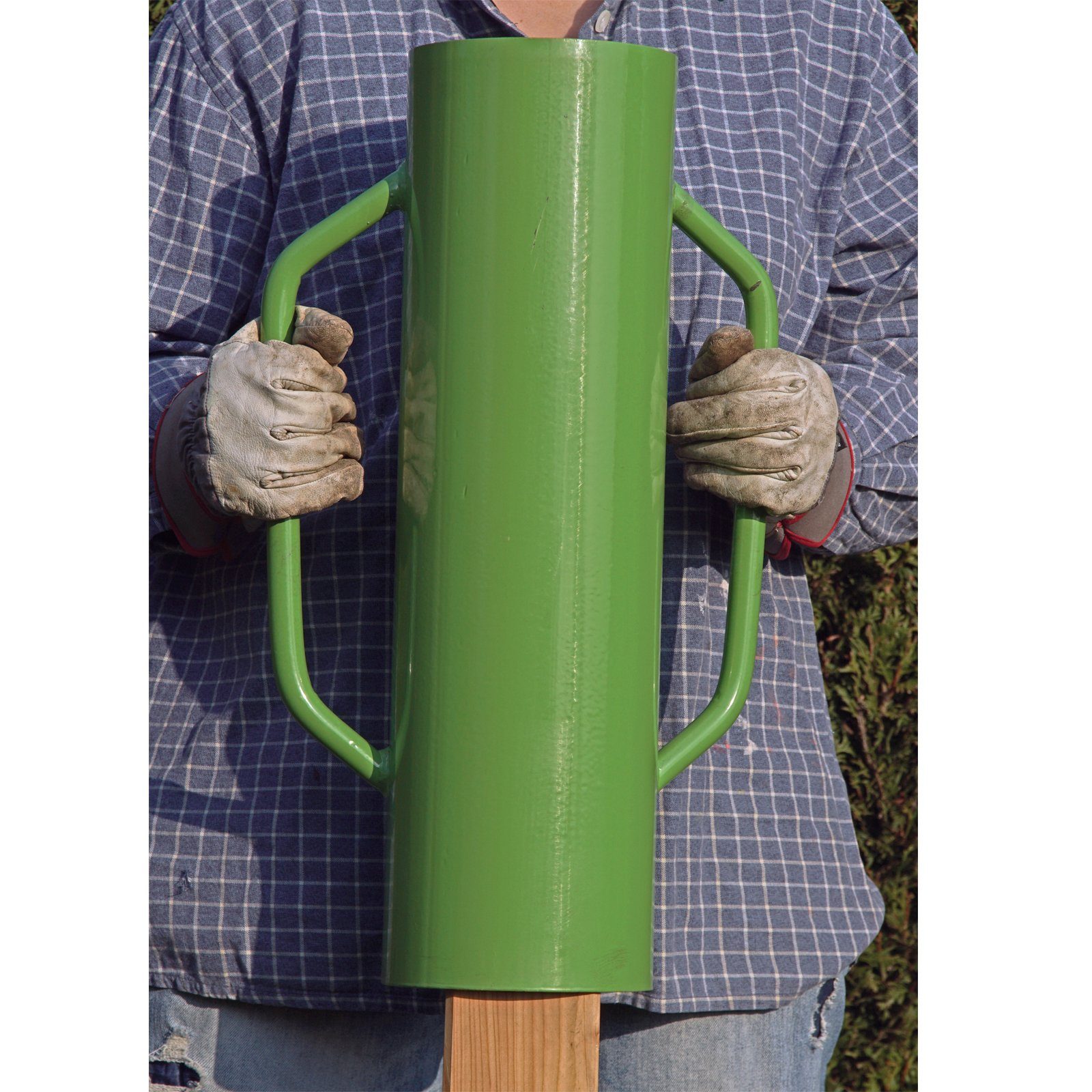 TRUTZHOLM Maschendrahtzaun Ramme Handramme Pfahlramme Zaunpfahlramme Pfostenramme 60 cm 15 kg, (Produkt)