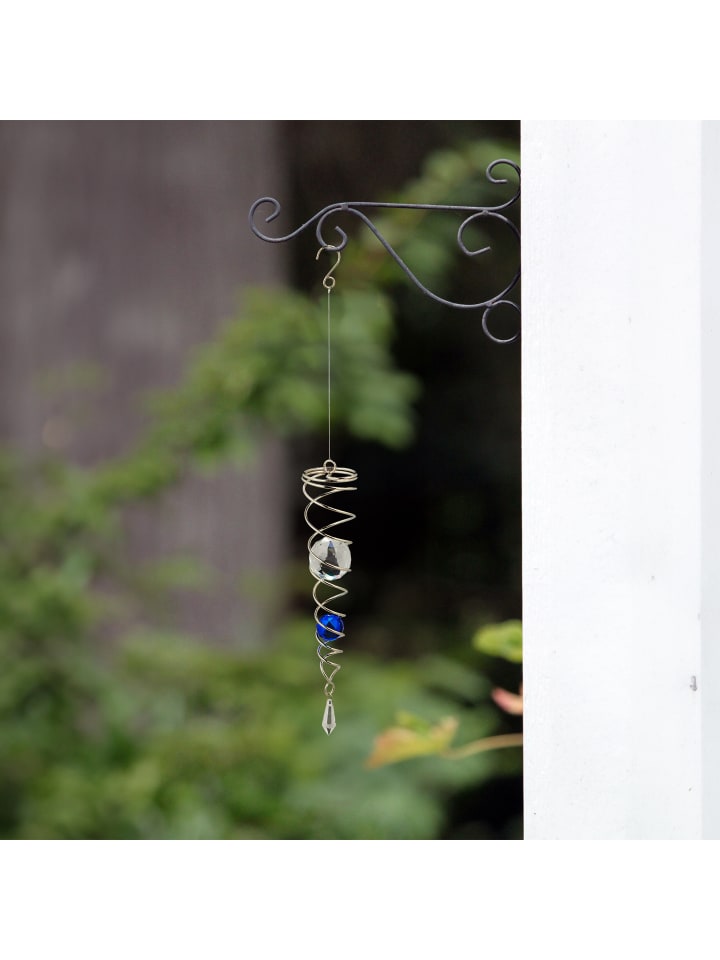 relaxdays Windspiel in Silber/ Blau - (H)46 x Ø 5 cm günstig kaufen onesize
