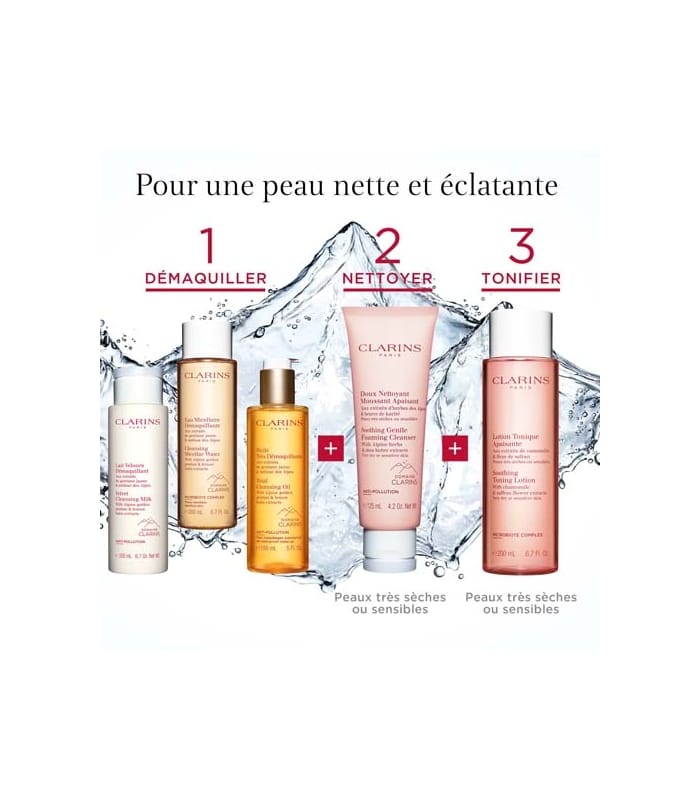 Clarins-LOTION TONIQUE APAISANTE-Aux extraits de camomille & fleur de safran
