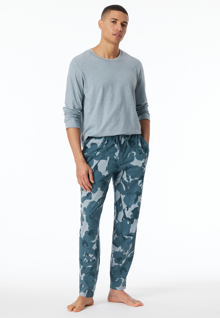 Loungehose lang Organic Cotton mehfarbig gemustert - Mix+Relax