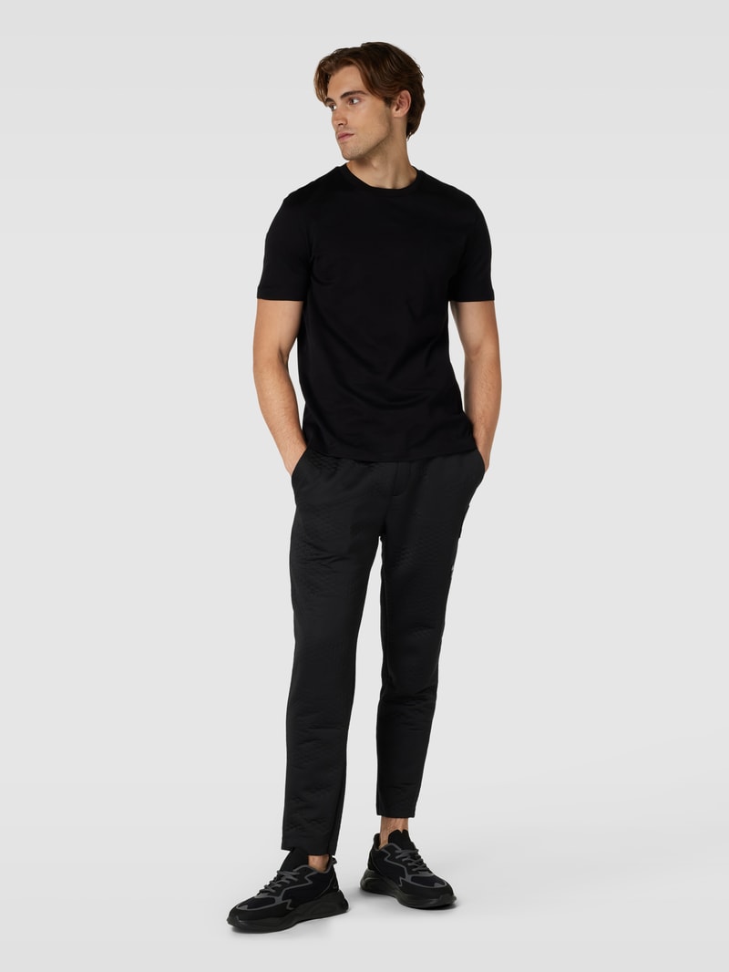 Sweatpants mit Label-Patch Modell 'Havion Lotus' in schwarz