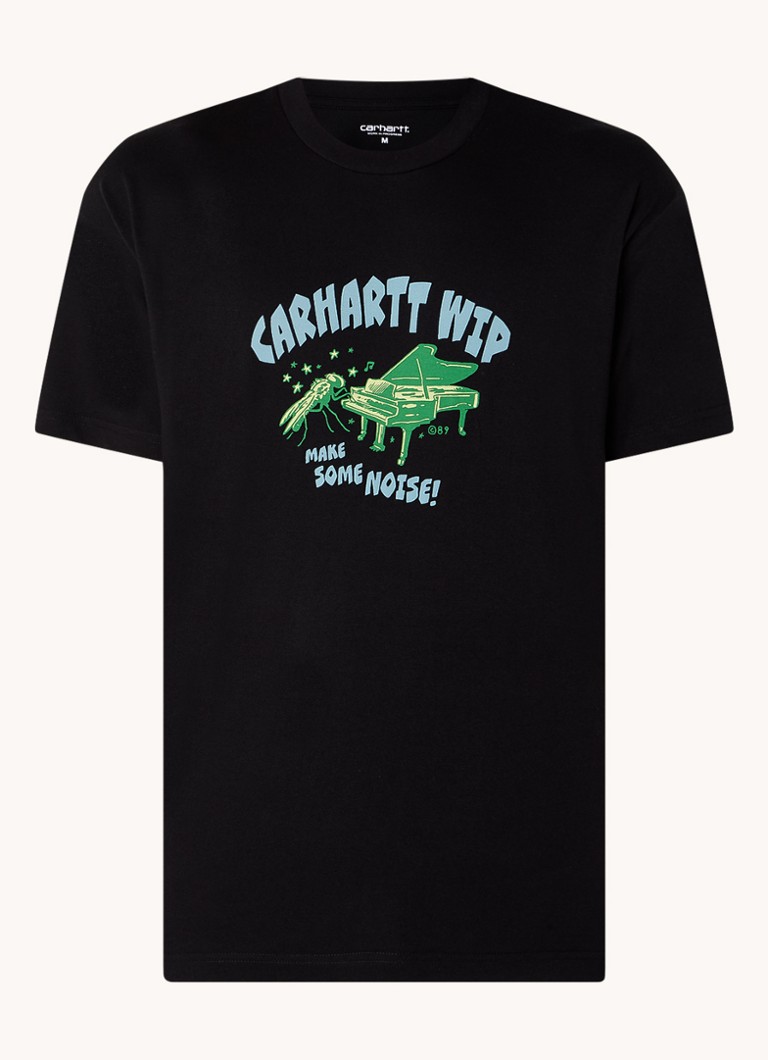 Tricou Carhartt WIP Noise din bumbac organic cu logo imprimat.