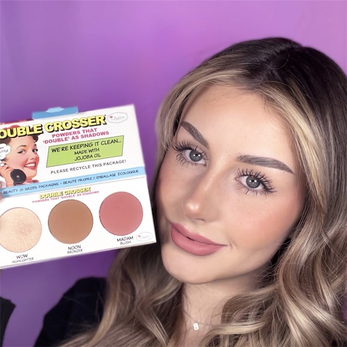 Double Crosser Highlighter, Bronzer & Blush Palette