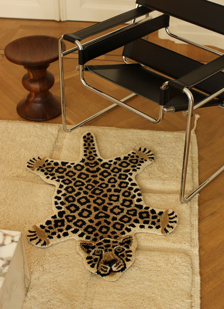 Doing Goods Loony Leopard Small rug 92 x 62 cm