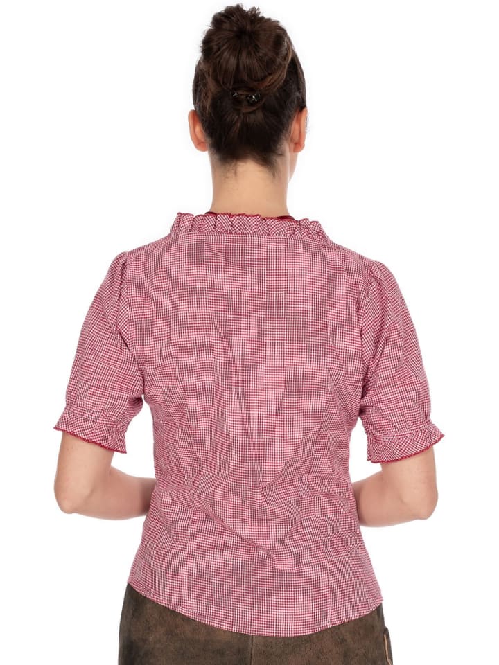 OS-Trachten Bluse 451000-3515 in mittelrot günstig kaufen
