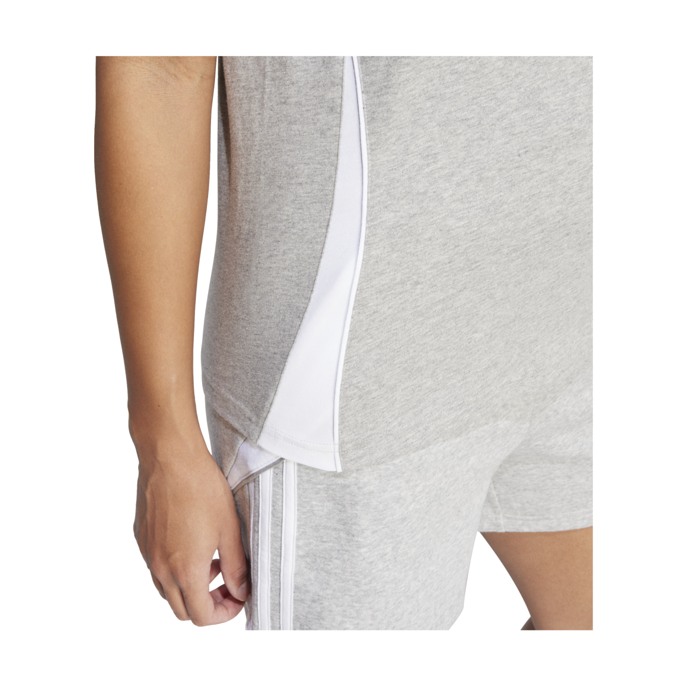 adidas Tiro 24 T-Shirt Damen Grau Weiss