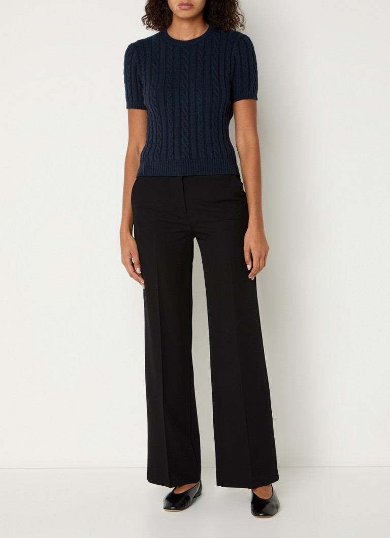 Benetton Cable-knit round neck top