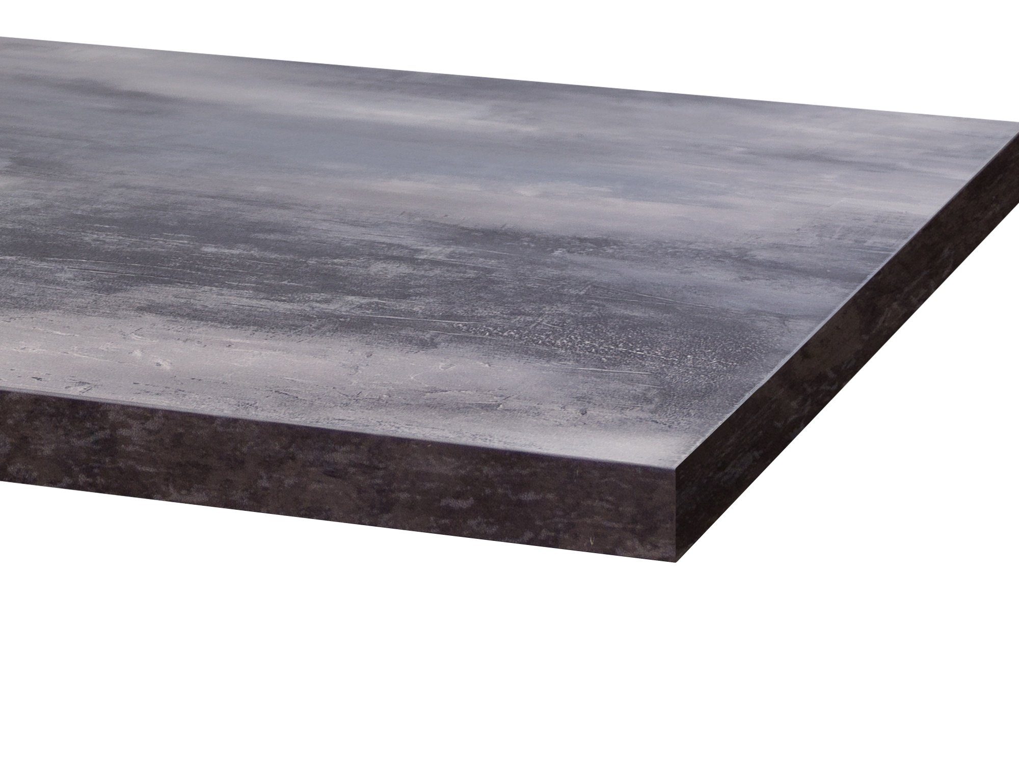 Flex-Well Arbeitsplatte - 220 x 60 x 2,8 cm - Schiefer Blau-Grau gewischt – Toska