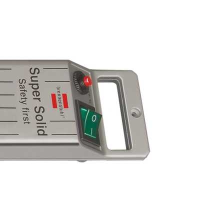 Regleta de enchufes Brennenstuhl 1153340118 Super-Solid Line de 8 tomas, color plata, 2,5 m, H05VV-F 3G1.5