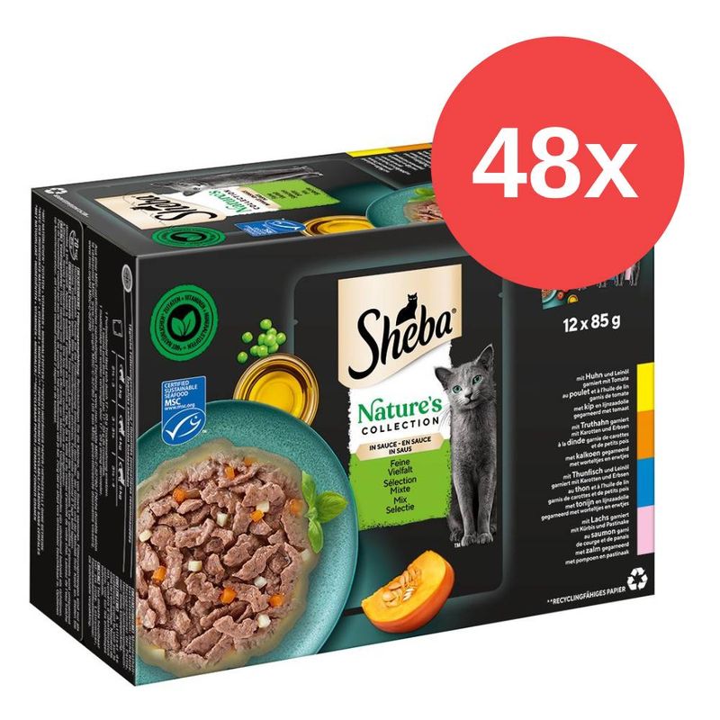 Sparpaket Sheba Nature's Collection in Sauce 48 x 85 g | bitiba %