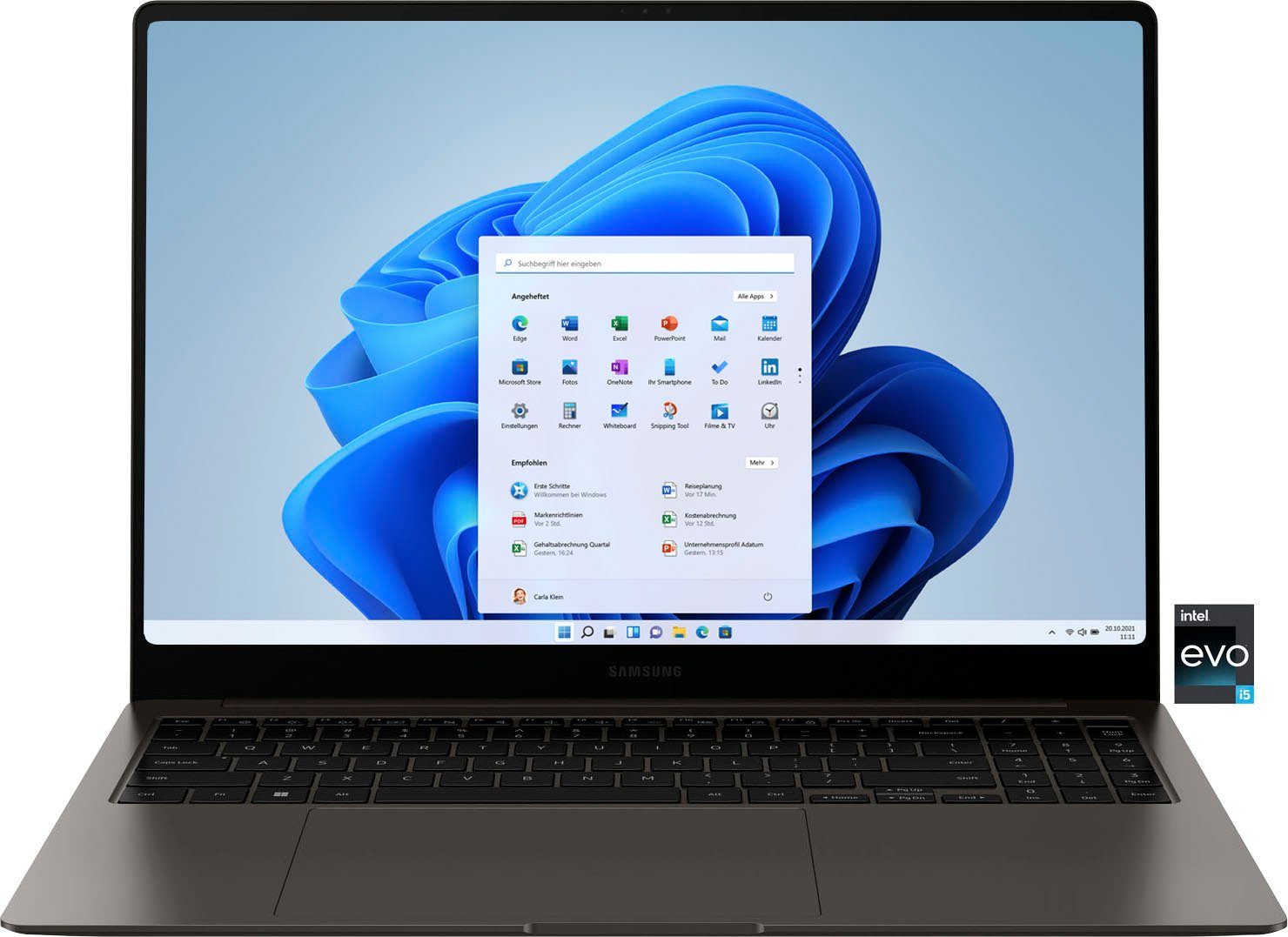 Samsung Galaxy Book3 Pro Notebook (40,62 cm/16 Zoll, Intel Core i5 1340P, Iris® Xᵉ Graphics, 256 GB SSD)
