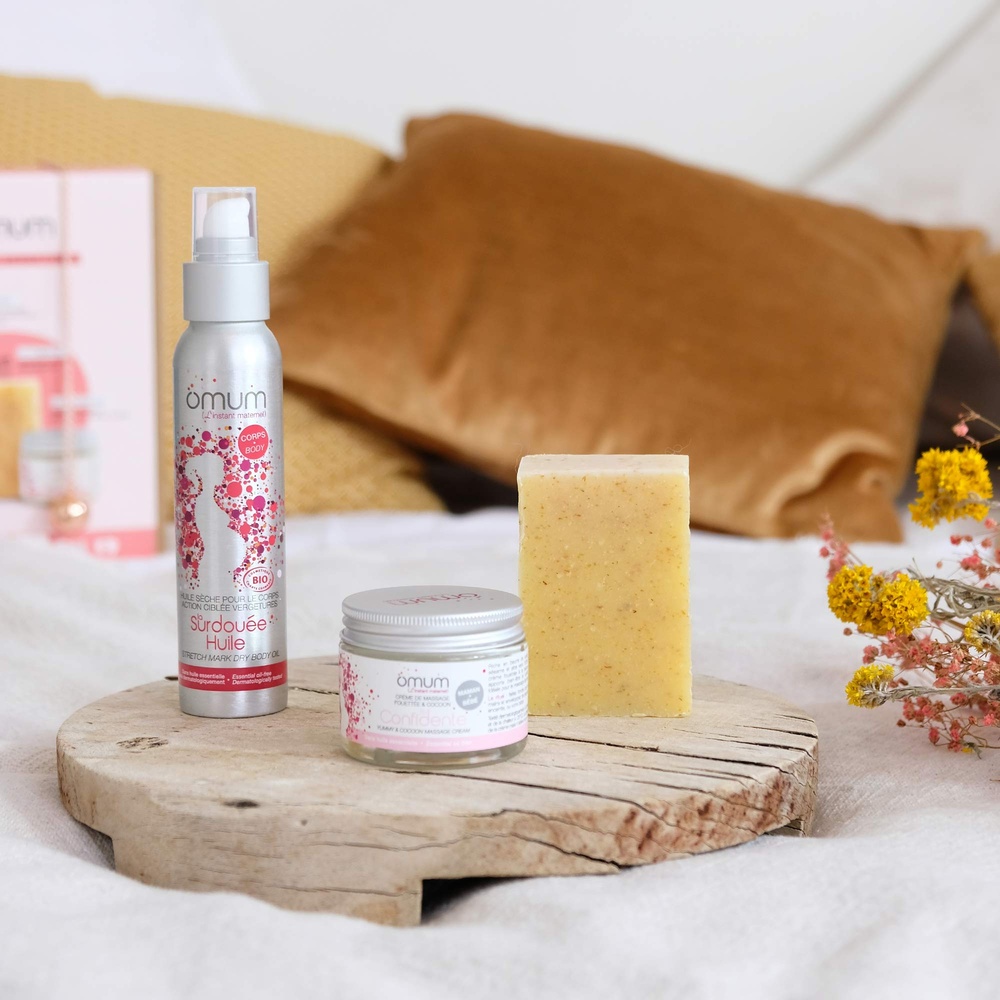 Omum Coffret Solution Vergetures Coffret 3 soins anti-vergetures bio