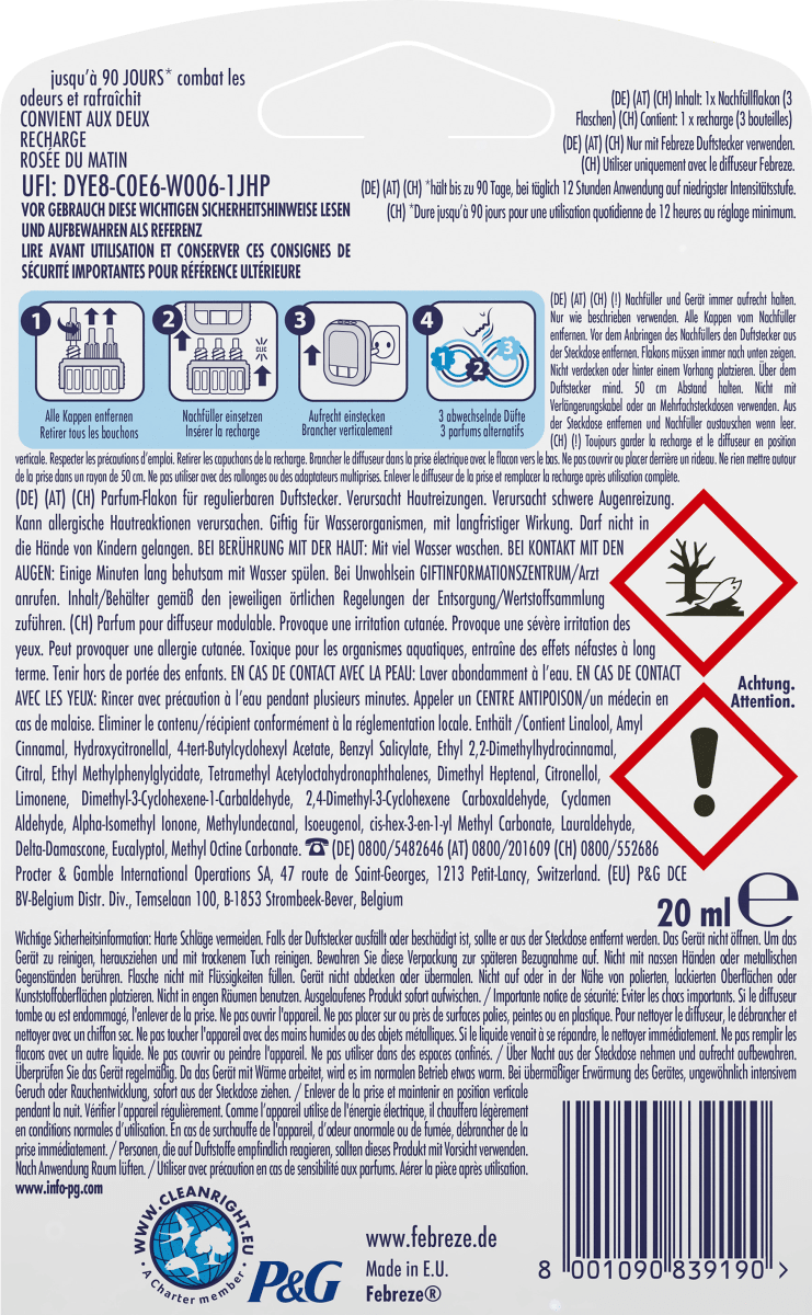 Duftstecker 3 Volution Frühlingserwachen Nachfüllpack, 20 ml