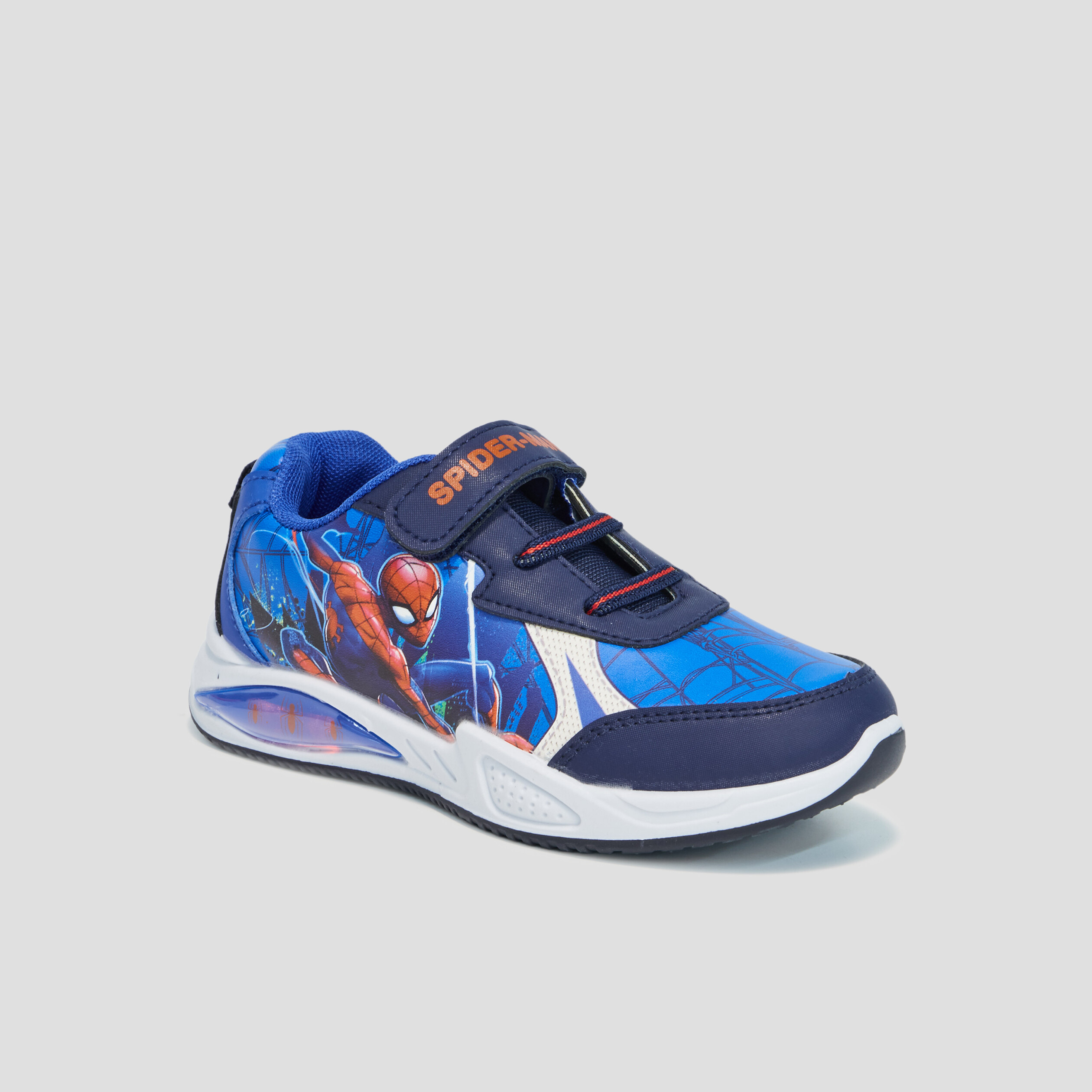 Baskets running Spider-Man bleu garçon | La Halle