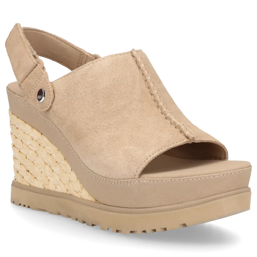 UGG - Keilsandaletten ABBOT Veloursleder - beige