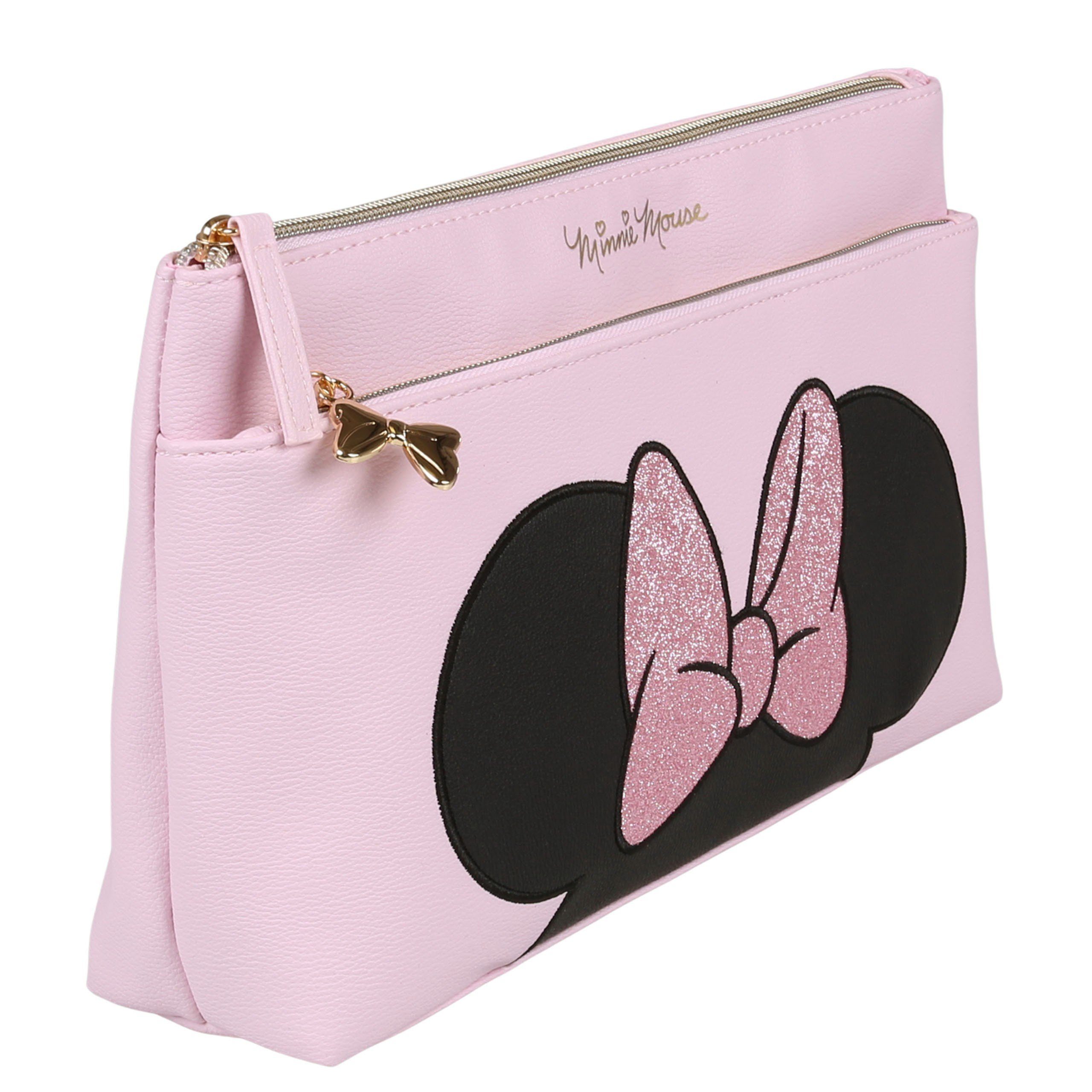 Sarcia.eu Kulturbeutel Minnie Mouse  Rosa Kosmetiktasche mit Reißverschluss 33x19x5 cm