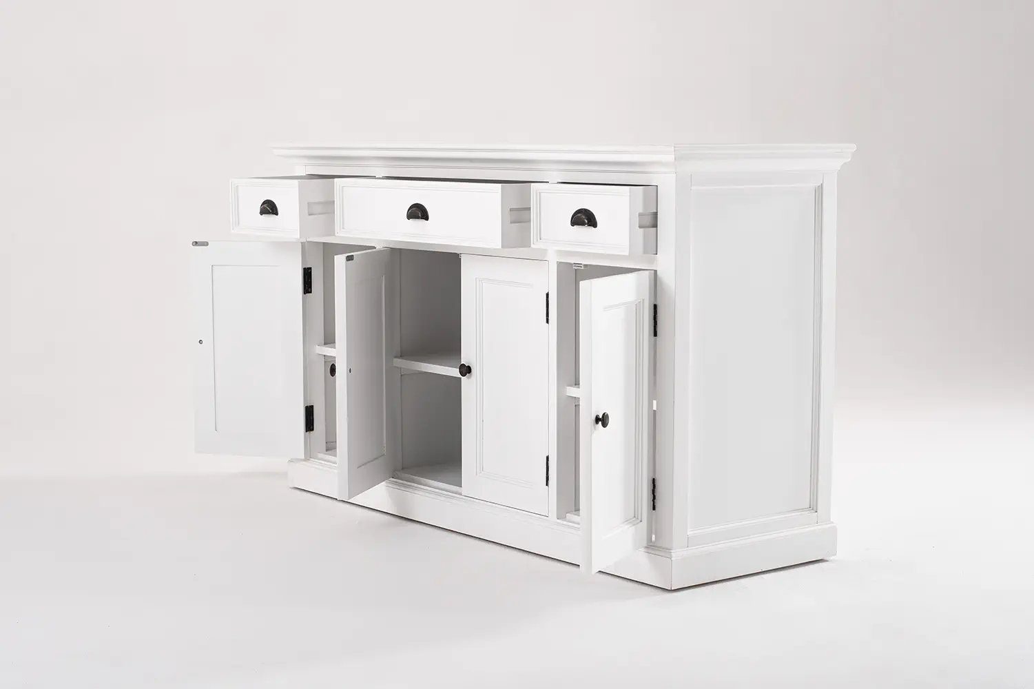 Novasolo Buffet Halifax Buffetschrank mit 4 Türen und 3 Schubladen