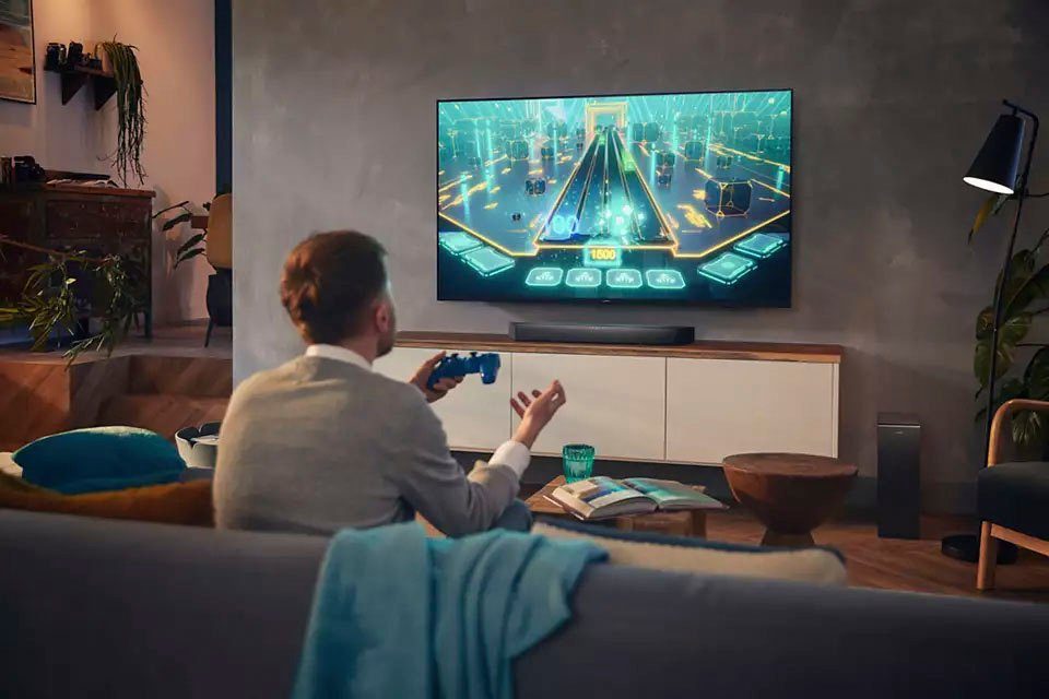 Philips TAB7207/10 2.1 Soundbar (Bluetooth, 260 W, mit kabellosem Subwoofer)