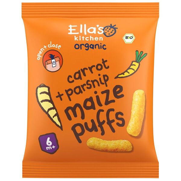 Ella's Kitchen Bio 6M Sárgarépa-Paszternák Kukorica Puff 20g