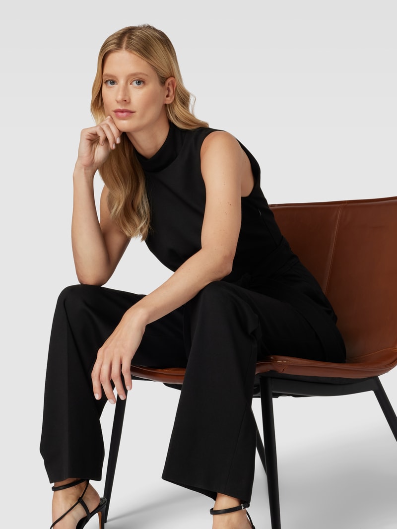 Jumpsuit mit Bügelfalten Modell 'Kisuse' in schwarz