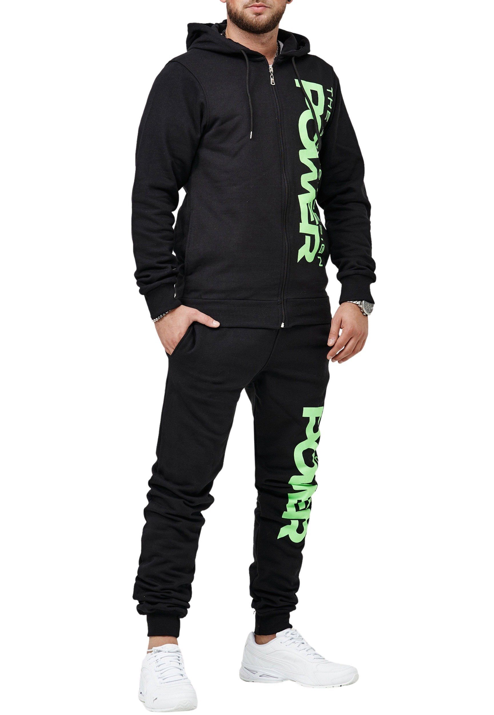 Code47 Jogginganzug Code47 Herren Jogginganzug JG-4115C (Sportanzug Trainingsanzug Fitnessanzug, 2-tlg)