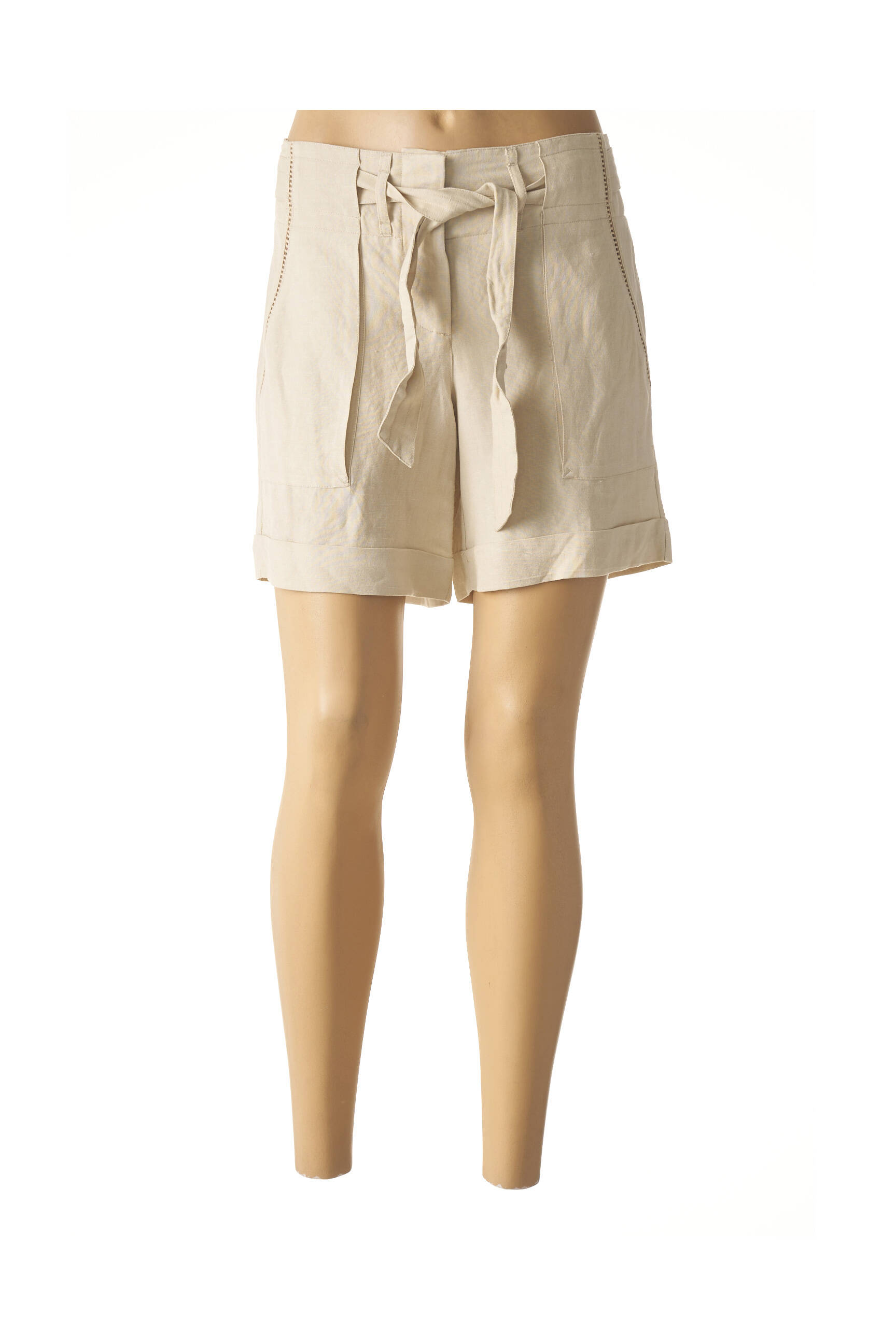 Julie Guerlande Shorts 1 Femme couleur beige