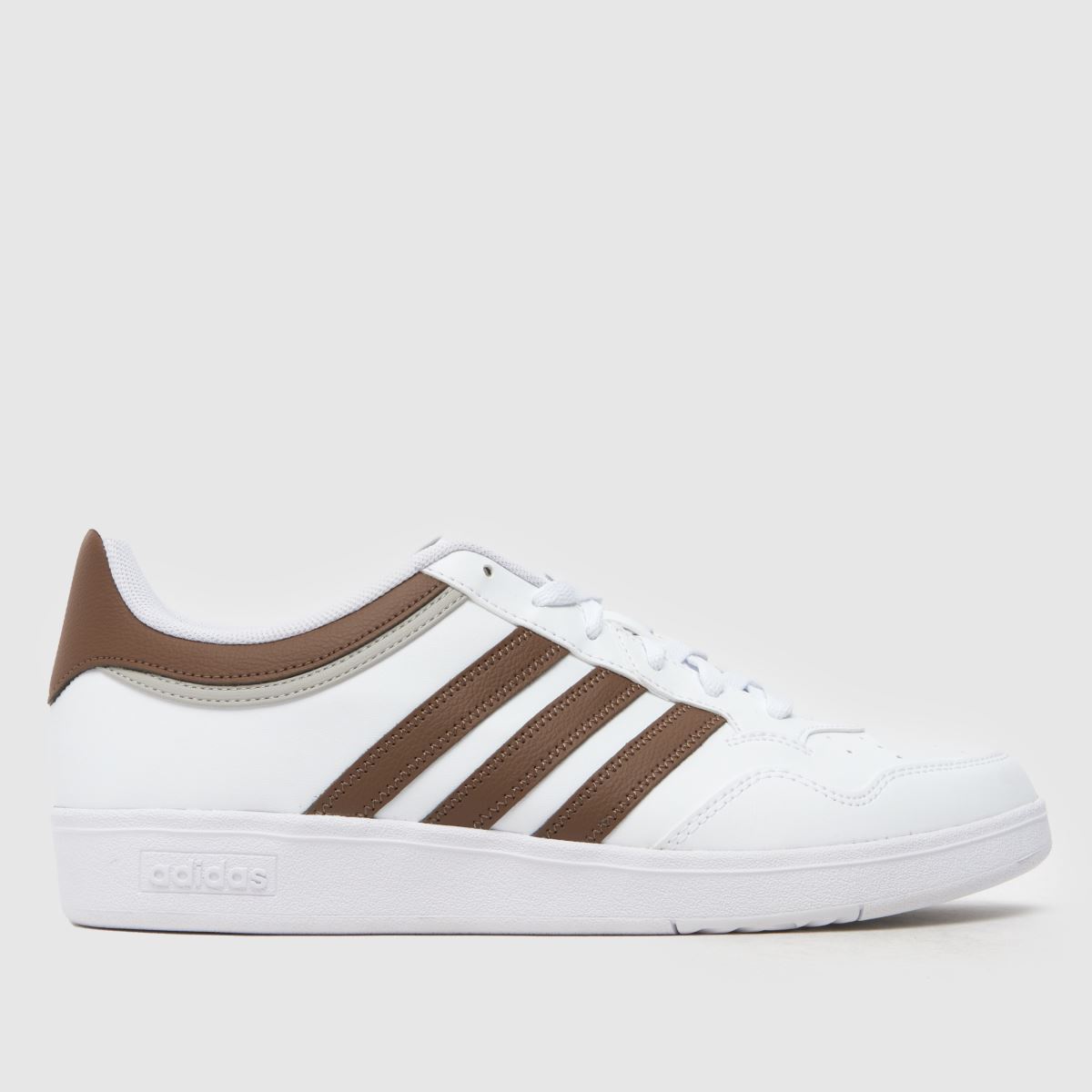 adidas hoops 4.0 träningsskor i brunt och vitt
