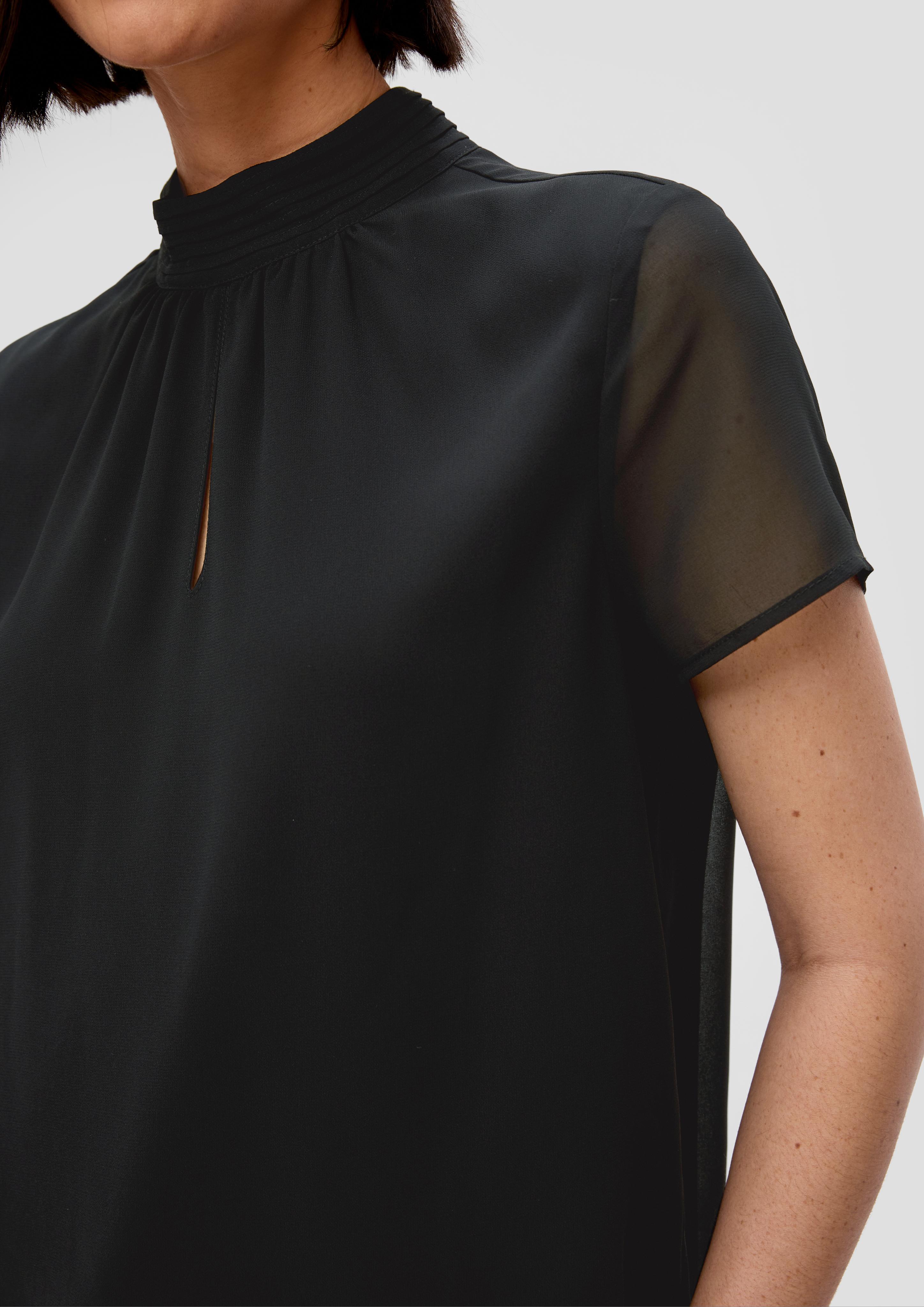 Hochgeschlossene Chiffonbluse  2145069-9999